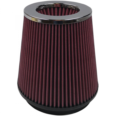 Air Filter For Intake Kits 75-2557 Oiled Cotton Cleanable 6 Inch Red S&B