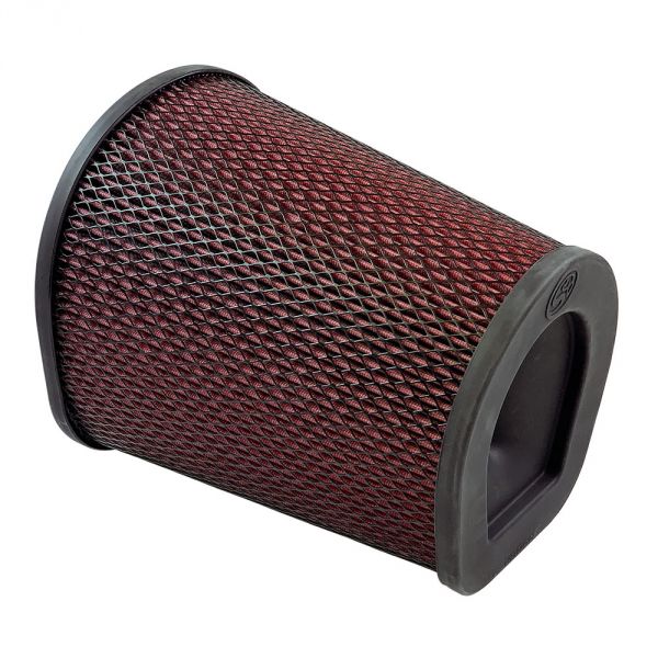 Air Filter For Intake Kits 75-6000,75-6001 Oiled Cotton Cleanable Red S&B