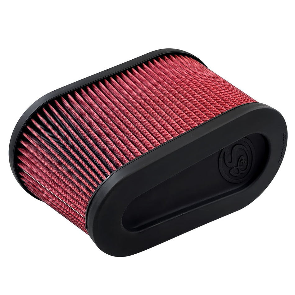 Air Filter For Intake Kits 75-5136 / 75-5136D Oiled Cotton Cleanable Red S&B