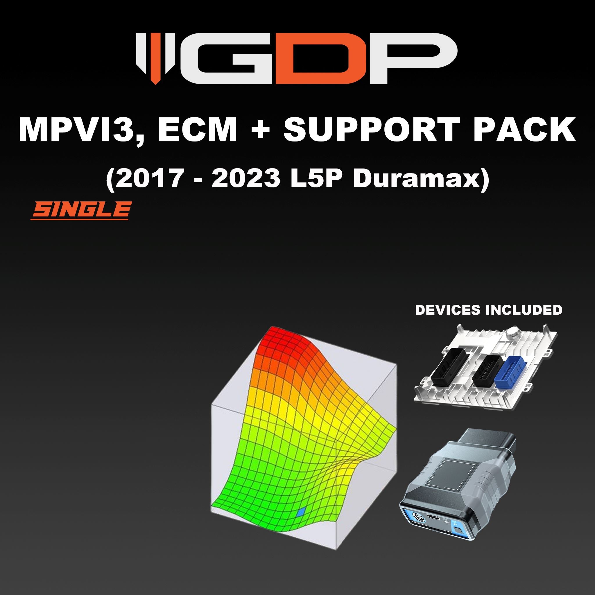 MPVI3 w/GDP Single Support Pack & ECM (17-23 GM Duramax L5P 2500/3500) Tune Package GDP 