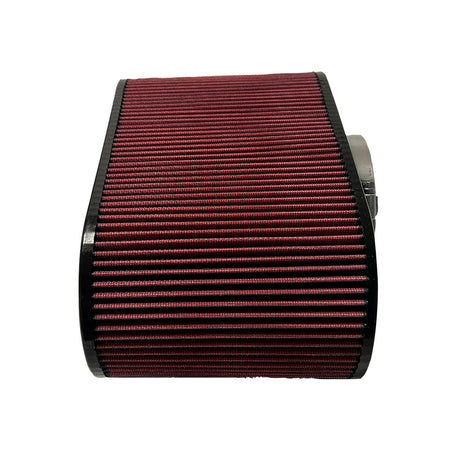 S & B Air Filter 4x12 Inch Oval with Hole Red Oil 