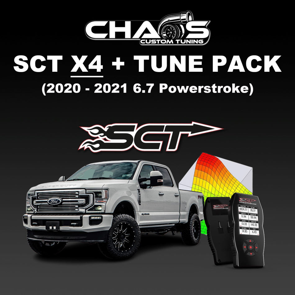 SCT X4 with CCT Tune Files (2020-2021 Powerstroke 6.7L) Tune Files Chaos Custom Tuning 