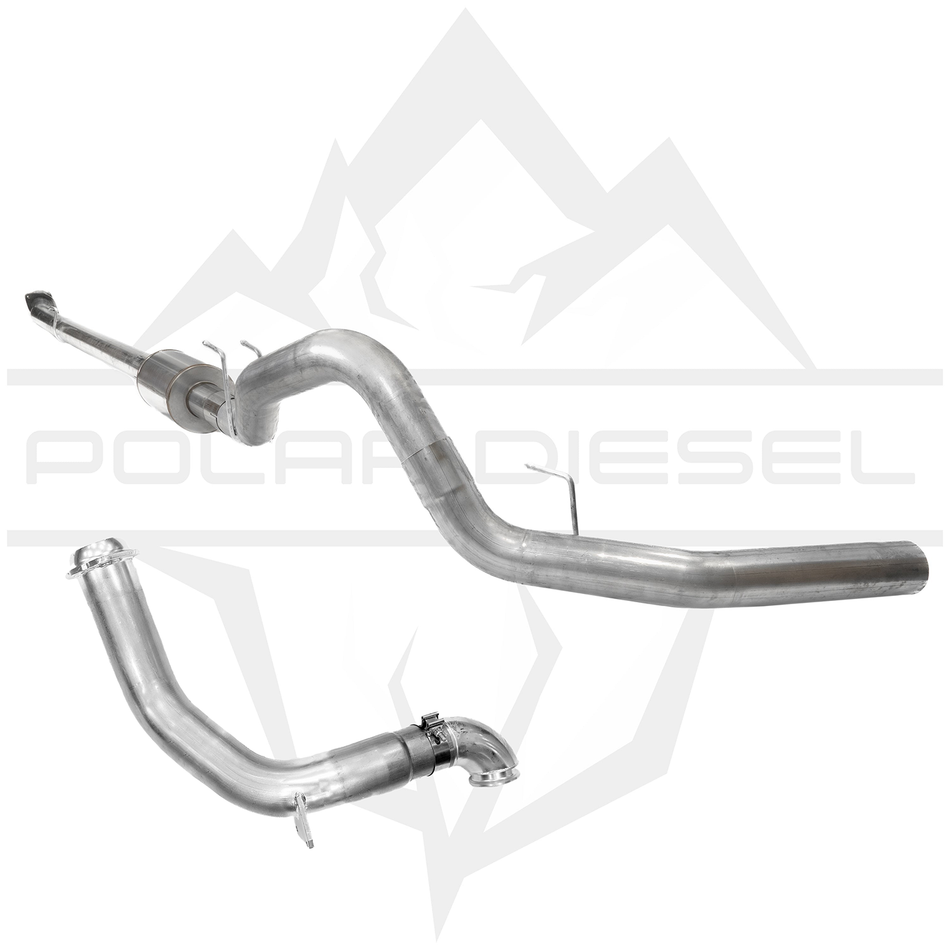 2023-2024 Ford Powerstroke 6.7L 5” Downpipe Back Exhaust & Downpipe Package With Muffler